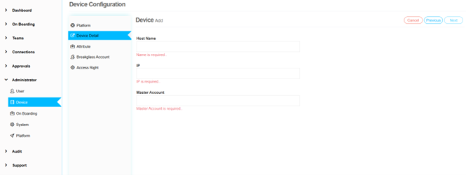 Device Details Screen