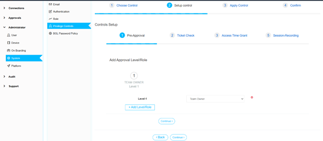 Additional Controls Configuration